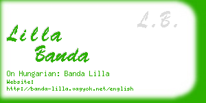 lilla banda business card